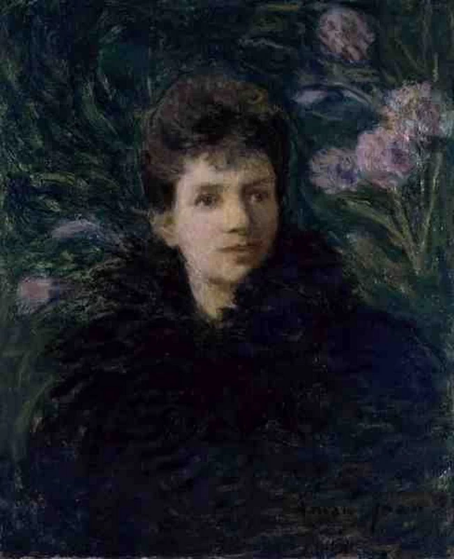 Giovane Donna con Viole, c.1910